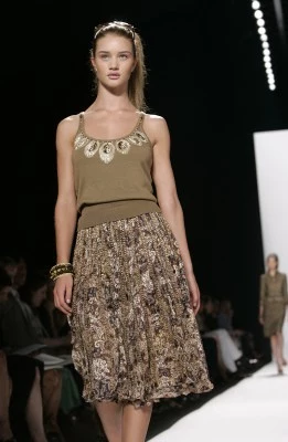 Tydzień Mody w Nowym Jorku, wiosna 2006, kreacja: Oscar de la Renta, fot. AFP Tydzień Mody w Nowym Jorku, wiosna 2006, kreacja: Oscar de la Renta, fot. AFP