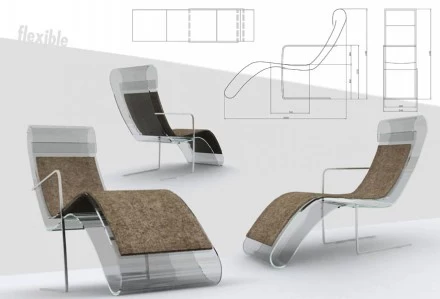 Fotel - tworzywa sztuczne - Flexible. Proj. Tymoteusz Toczyński Fotel - tworzywa sztuczne - Flexible. Proj. Tymoteusz Toczyński