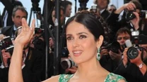 Salma Hayek z torebką Balenciaga.