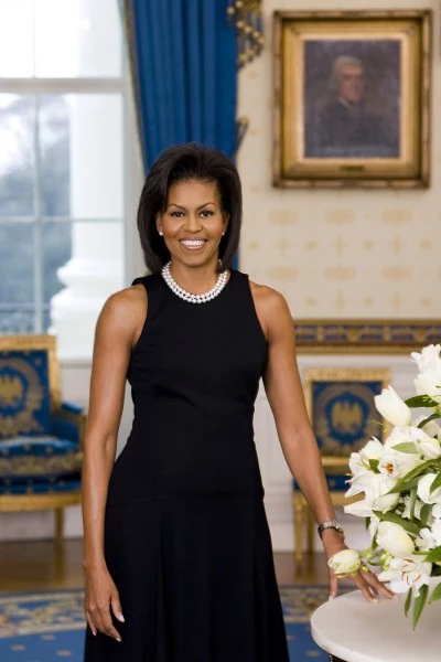 Michelle Obama w kreacji od Michaela Korsa fot. AFP Michelle Obama w kreacji od Michaela Korsa fot. AFP