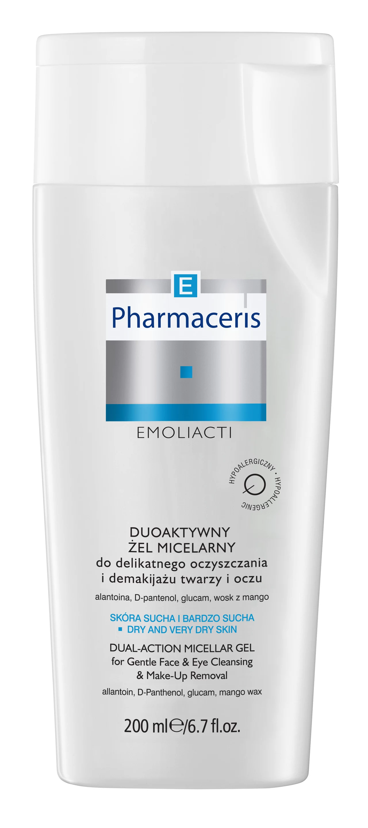 Linia Pharmaceris E- Emoliacti to grupa specjalistycznych produktów emolientowych przeznaczonych do codziennej pielęgnacji skóry suchej, bardzo suchej, skóry przesuszonej, wrażliwej, skłonnej do łuszczenia się i podrażnień, a także ze podatnością do atopowego zapalenia skóry. Synergiczne działanie aktywnych emolientów zawartych w dermokosmetykach Pharmaceris E doskonale odżywia i przywraca nawilżenie głębokich warstw naskórka, nadając skórze miękkość i elastyczność. Specjalnie wyselekcjonowane składniki łagodzące silnie koją, delikatnie zmiękczają i przywracają komfort nawet najbardziej przesuszonej skórze. W skład linii wchodzą duoaktywny żel micelarny oczyszczający do twarzy, emolientowy krem nawilżający na dzień SPF 20,emolientowy krem odżywczy na noc, emolientowy żel do mycia ciała, kremowa emulsja do ciała oraz regenerujący krem- masło do ciała. Cena: 24,90-34,90 zł. Kategoria: kosmetyki apteczne. Linia Pharmaceris E- Emoliacti to grupa specjalistycznych produktów emolientowych przeznaczonych do codziennej pielęgnacji skóry suchej, bardzo suchej, skóry przesuszonej, wrażliwej, skłonnej do łuszczenia się i podrażnień, a także ze podatnością do atopowego zapalenia skóry. Synergiczne działanie aktywnych emolientów zawartych w dermokosmetykach Pharmaceris E doskonale odżywia i przywraca nawilżenie głębokich warstw naskórka, nadając skórze miękkość i elastyczność. Specjalnie wyselekcjonowane składniki łagodzące silnie koją, delikatnie zmiękczają i przywracają komfort nawet najbardziej przesuszonej skórze. W skład linii wchodzą duoaktywny żel micelarny oczyszczający do twarzy, emolientowy krem nawilżający na dzień SPF 20,emolientowy krem odżywczy na noc, emolientowy żel do mycia ciała, kremowa emulsja do ciała oraz regenerujący krem- masło do ciała. Cena: 24,90-34,90 zł. Kategoria: kosmetyki apteczne.