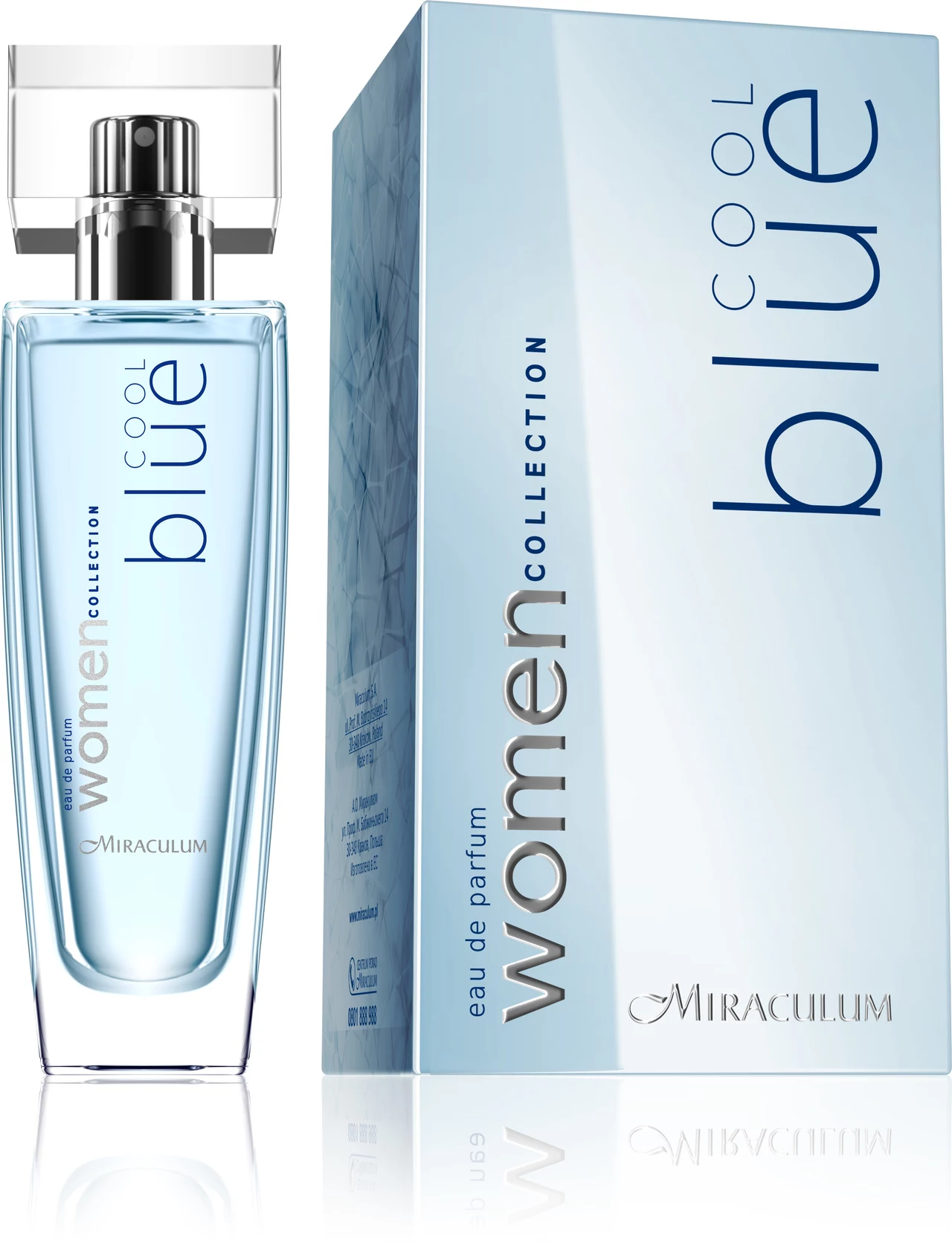 Woda perfumowana COOL BLUE. Wyjątkowo świeży zapach zabarwiony nutą owoców i białych egzotycznych kwiatów, wzmocnionych aromatami drzewnymi. Mieszanka stworzona dla każdej kobiety, pełnej optymizmu jako dopełnienie codziennego stroju. Miraculum, 22 zł/50 ml. Kategoria: zapachy dla Niej. Woda perfumowana COOL BLUE. Wyjątkowo świeży zapach zabarwiony nutą owoców i białych egzotycznych kwiatów, wzmocnionych aromatami drzewnymi. Mieszanka stworzona dla każdej kobiety, pełnej optymizmu jako dopełnienie codziennego stroju. Miraculum, 22 zł/50 ml. Kategoria: zapachy dla Niej.