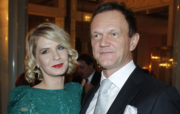 Cezary Pazura i jego żona Edyta.