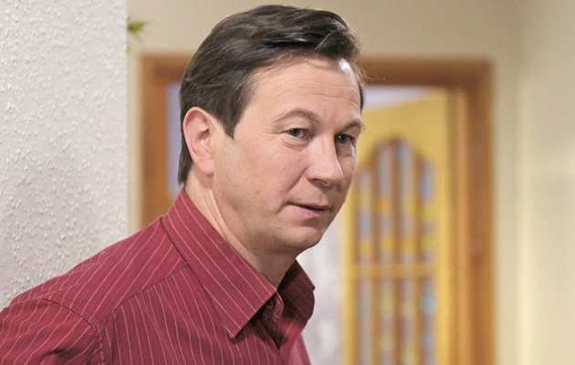 Piotr Cyrwus na planie "Klanu" Piotr Cyrwus na planie "Klanu"