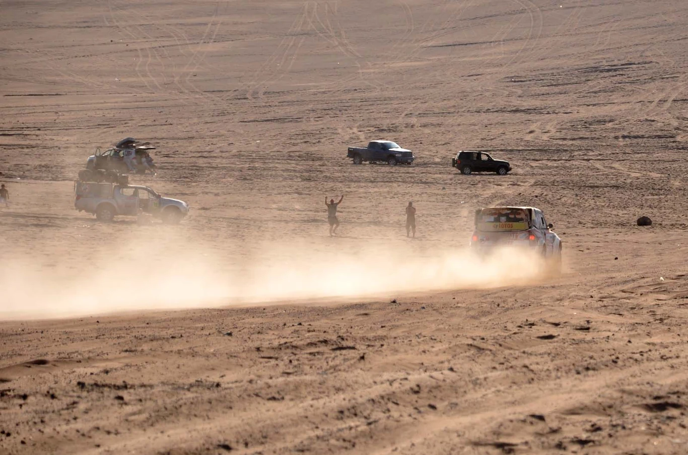 Adam Małysz i Rafał Marton na trasie