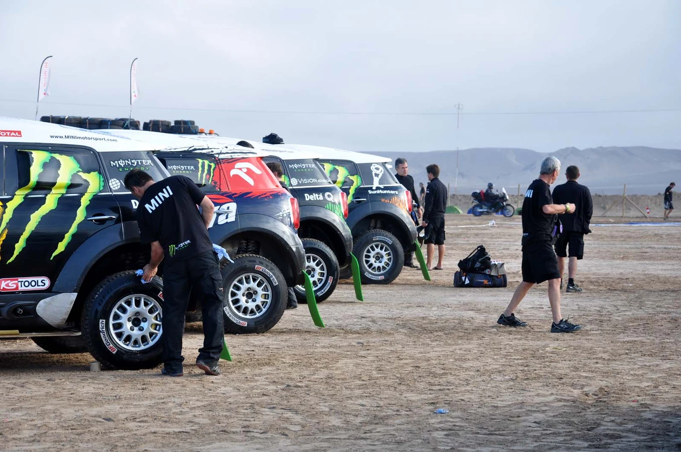 Mini na biwaku przed startem