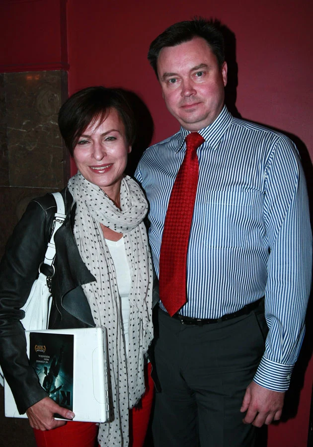 Danuta Stenka z mężem Januszem Danuta Stenka z mężem Januszem