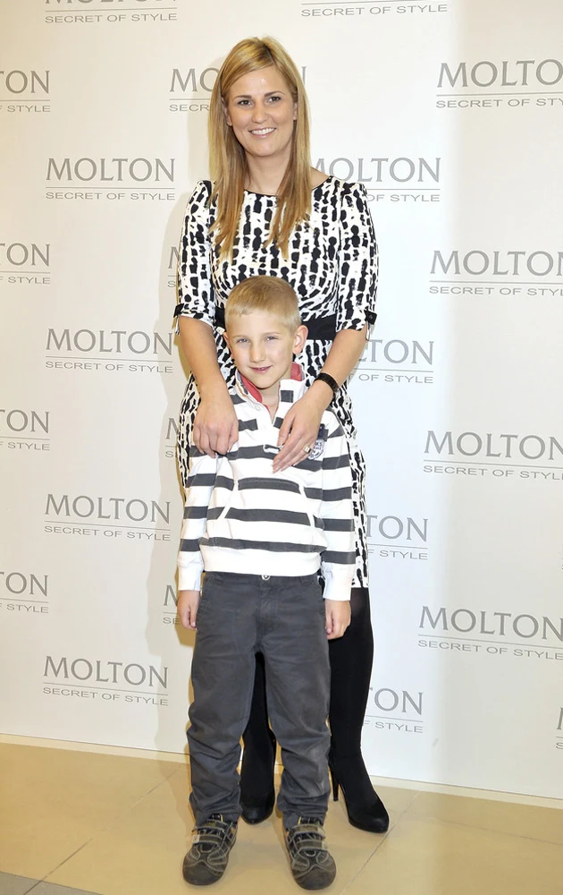 Dominika Tajner z synem Maksiem Dominika Tajner z synem Maksiem