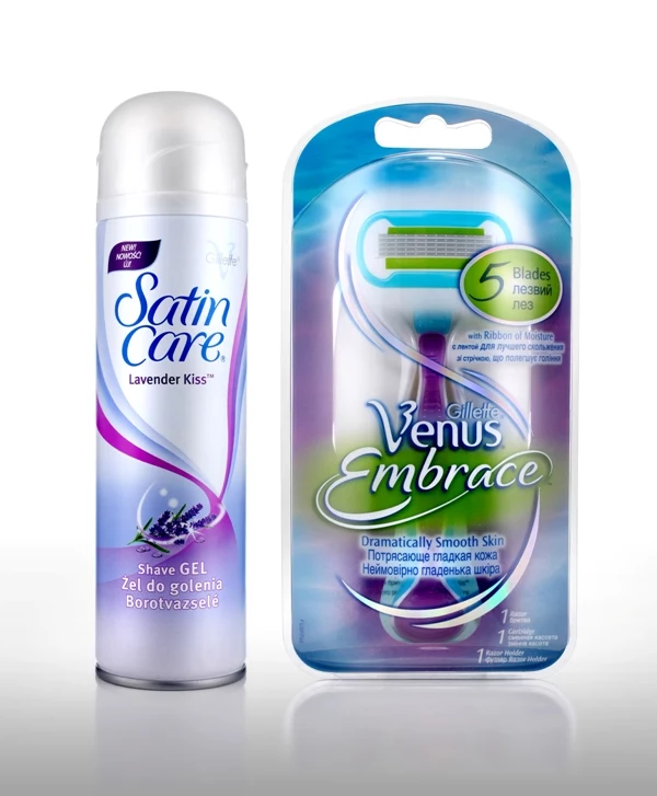 Żel Gillette Satin Care i maszynka Gillette Venus Embrace