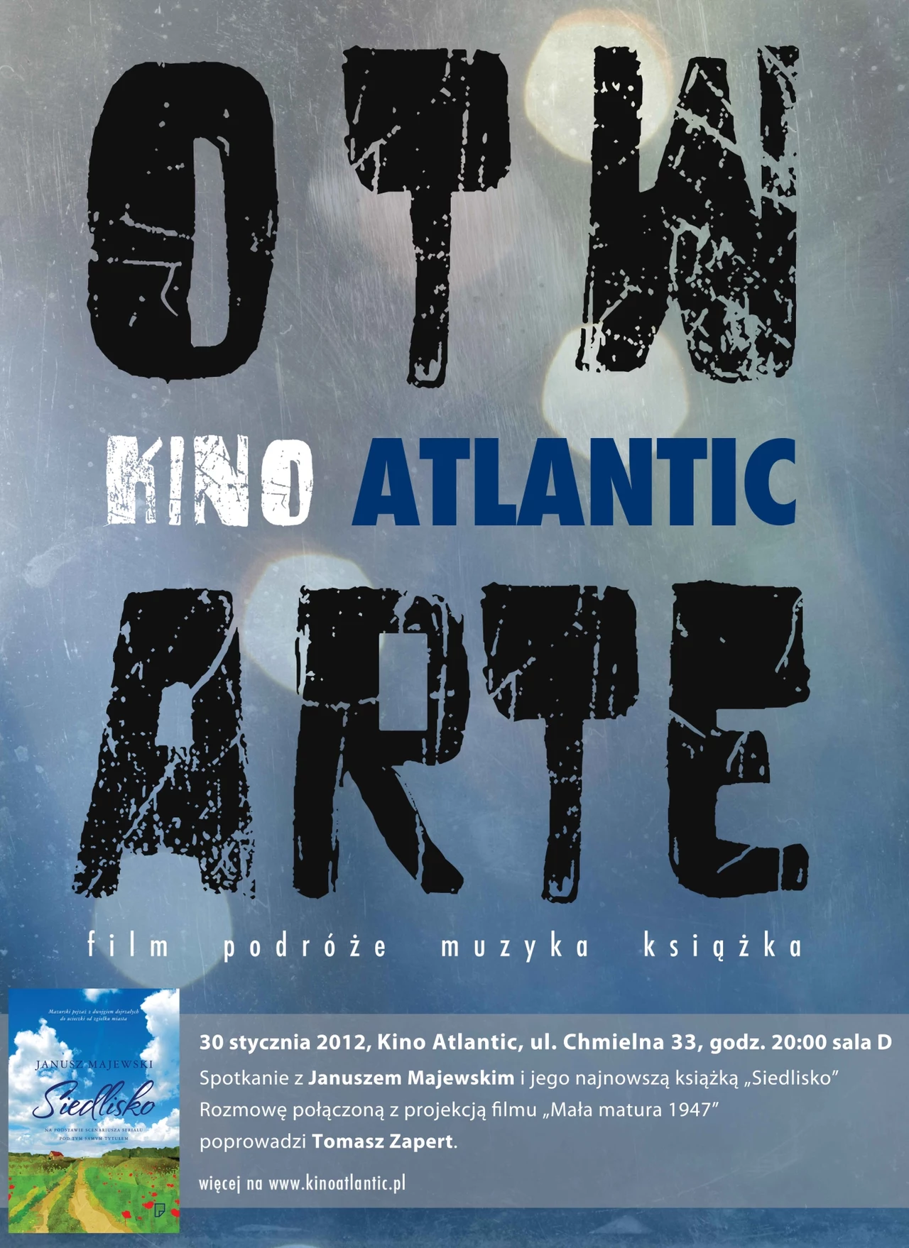 Plakat cyklu "Otwarte Kino Atlantic" Plakat cyklu "Otwarte Kino Atlantic"