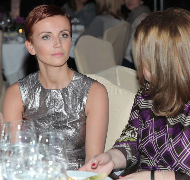 Bez Zielińskiej nie może się obyć żaden bankiet. Tu: na gali "Superprodukt 2011" magazynu "Świat Kobiety".