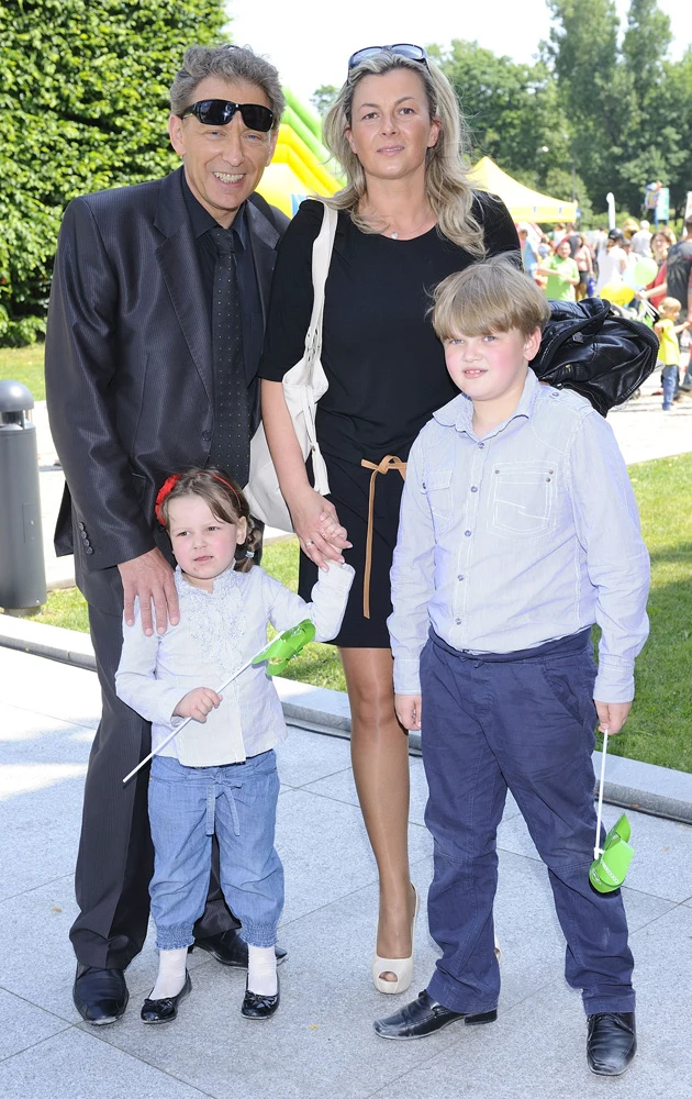 Jacek Borkowski z rodziną