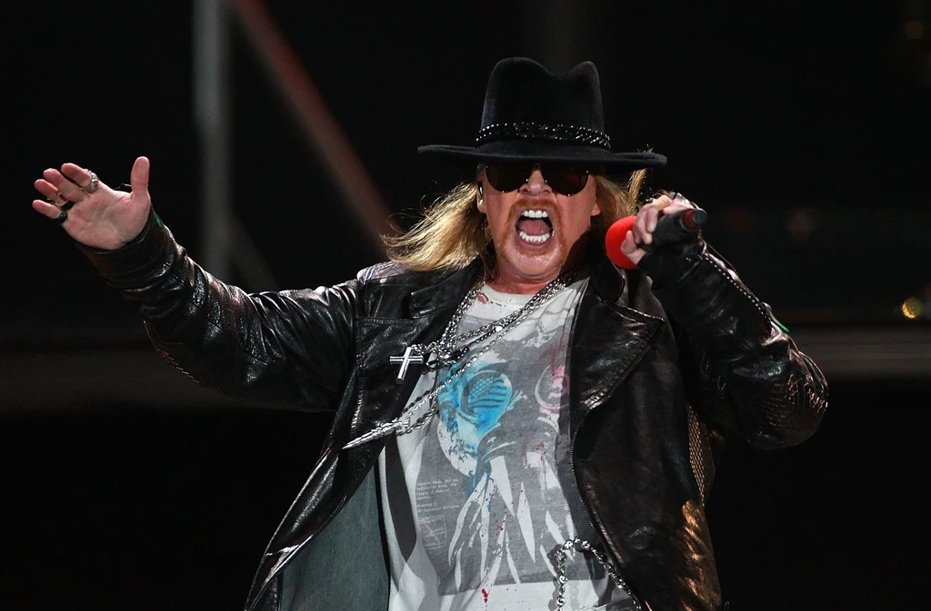 Axel Rose podczas konertu w Sydney