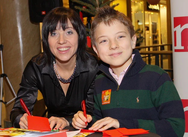Hanna Śleszyńska z synem