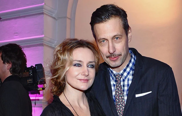 Szymon Majewski z żoną.