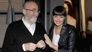 Producent "Hotelu 52", Michał Kwieciński i gwiazda serialu, Laura Samojłowicz