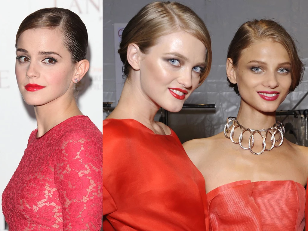 Emma Watson i modelki na pokazie Diora