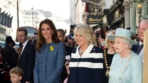 Królowa Elżbieta II, księżna Kornwalii Camilla i księżna Cambridge Catherine