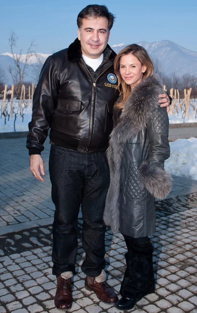 ...oraz z Micheilem Saakaszwilim, prezydentem Gruzji