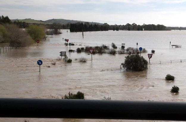 Powódź w okolicy Jerez