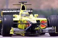 Jarno Trullli w swoim bolidzie Jordan Honda Jarno Trullli w swoim bolidzie Jordan Honda