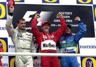Zwycięzcy GP Belgii na podium
