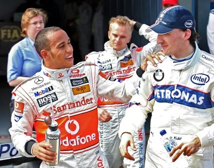 Robert Kubica i Lewis Hamilton Robert Kubica i Lewis Hamilton