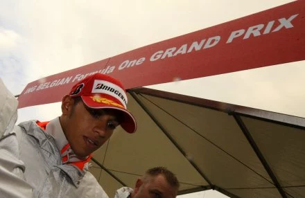 Lewis Hamilton opuszcza tor Spa-Francorchamps