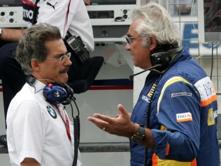 Mario Theissen (L) i Flafio Briatore