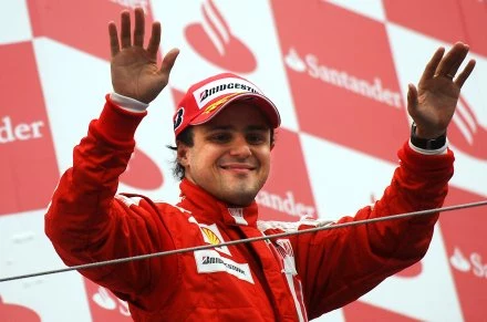 Felipe Massa na podium GP Niemiec