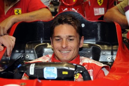 Giancarlo Fisichella za kierownicą bolidu Ferrari