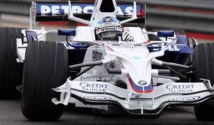 Nick Heidfeld w bolidzie BMW Sauber.