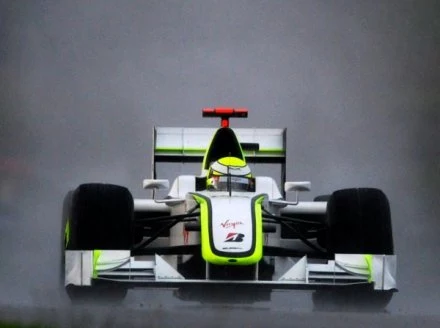 Brytyjczyk Jenson Button w Brawn GP.