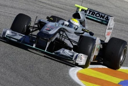 Nico Rosberg na torze w Jerez