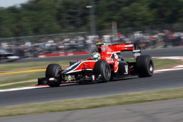 Luca di Grassi w bolidzie Virgin-Cosworth