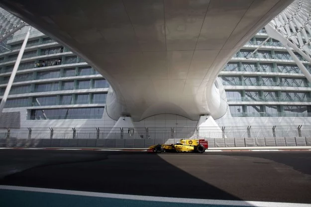 Robert Kubica na torze Yas Marina