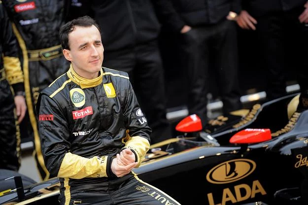 Robert Kubica i jego nowy bolid.