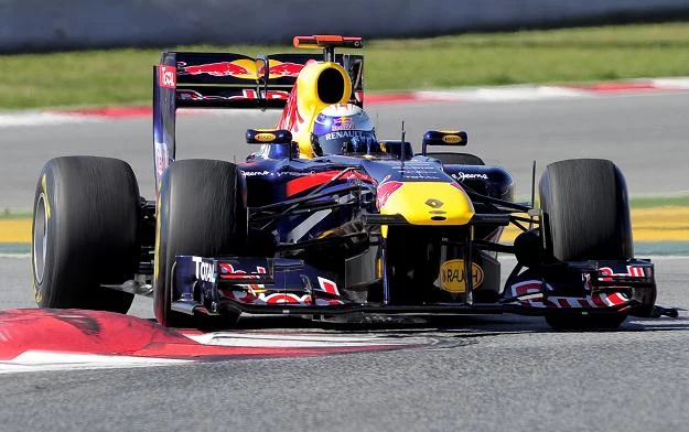 Sebastian Vettel na torze Montmelo