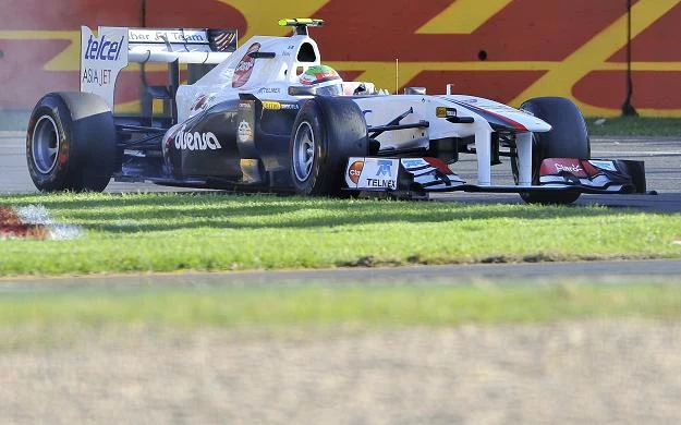 Sergio Perez w bolidzie Sauber-Ferrari Sergio Perez w bolidzie Sauber-Ferrari