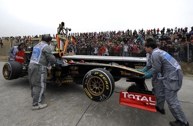 Bolid Lotus-Renault nie spisał się najlepiej podczas GP Chin