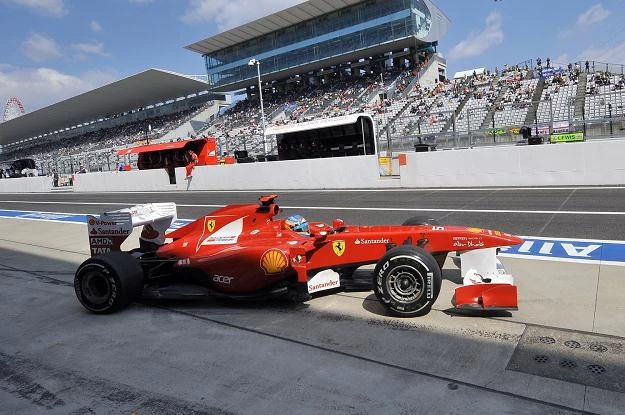 Fernando Alonso w bolidzie Ferrari