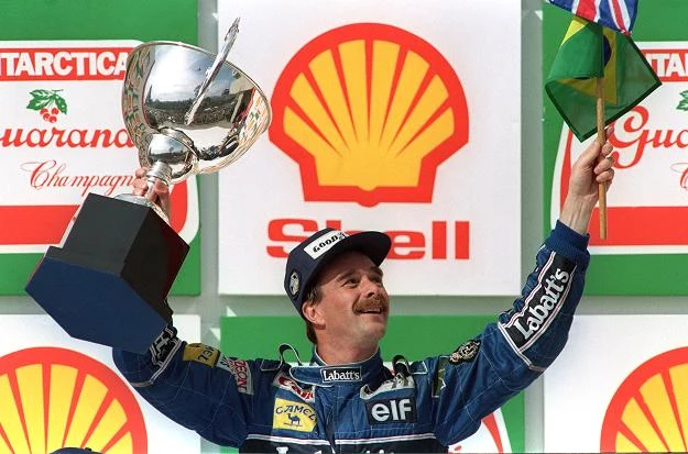 Nigel Mansell z 1992 roku.