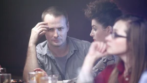 Paweł Małaszyński i Agnieszka Więdłocha na planie "Lekarzy"