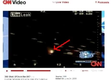 Są tacy, którzy twierdzą, że to wyemitowane przez CNN w czerwcu 2008 roku zdjęcie przedstawia UFO