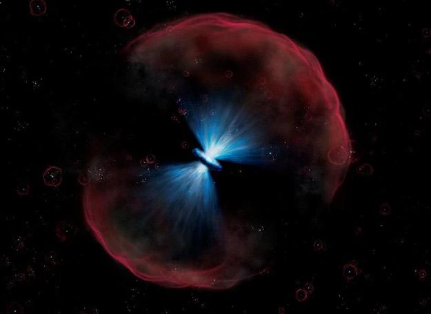 Tak astronomowie wyobrażają sobie nowoodkrytego kwazara Tak astronomowie wyobrażają sobie nowoodkrytego kwazara