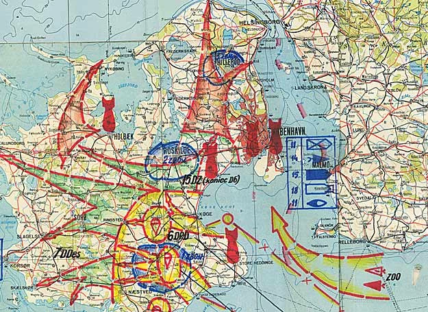 Fragment planu: Planowane działania w rejonie Kopenhagi /fot. dzięki uprzejmości WIW