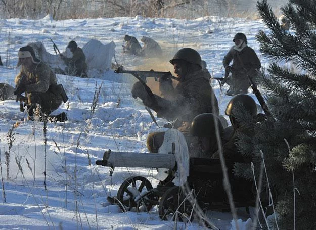 Inscenizacja walk między Armią Czerwoną i Wehrmachtem o Leningrad