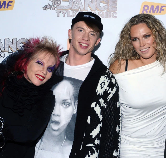 Udział Alana Andersza w show "Tylko taniec" wciąż stoi pod znakiem zapytania. Tu: z innymi jurorami, Krystyną Mazurówną i Joanną Liszowską.