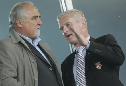 Michał Listkiewicz i Zbigniew Koźmiński (z lewej) Michał Listkiewicz i Zbigniew Koźmiński (z lewej)