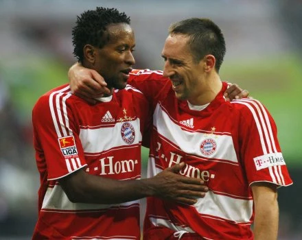 Ze Roberto i Franck Ribery Ze Roberto i Franck Ribery